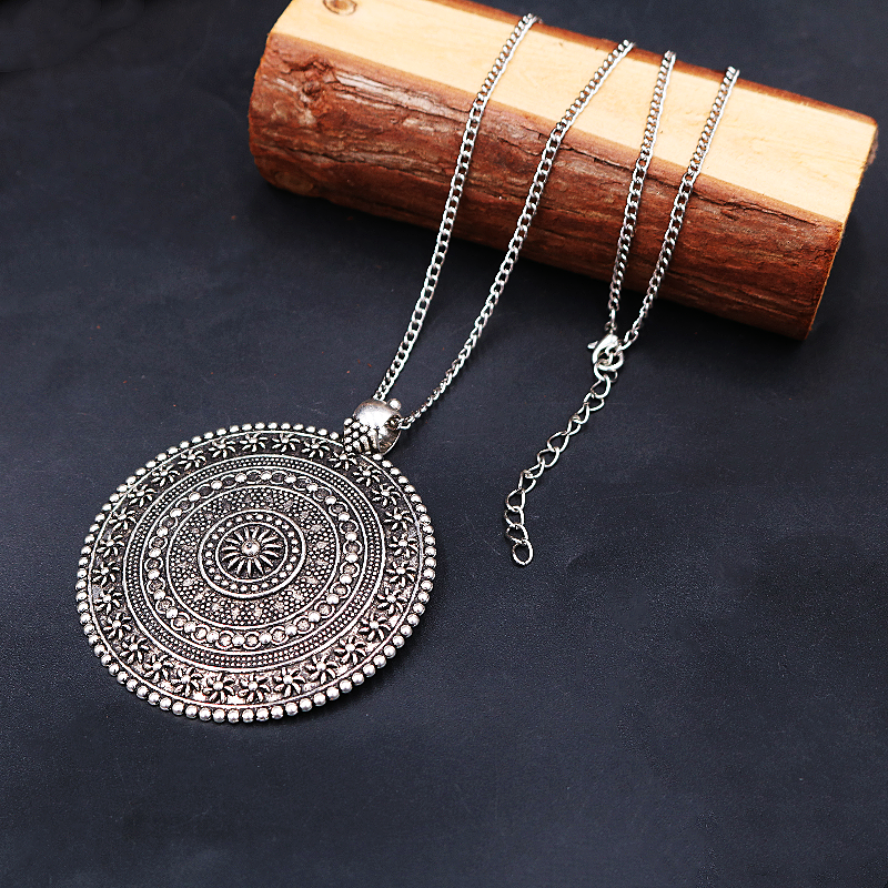 1pc Silver Plated Large Mandal - Vintage Fashion Tags recension och pris
