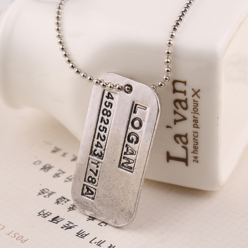 X Men Necklace Logan Hugh Jack - Vintage Fashion Tags recension och pris