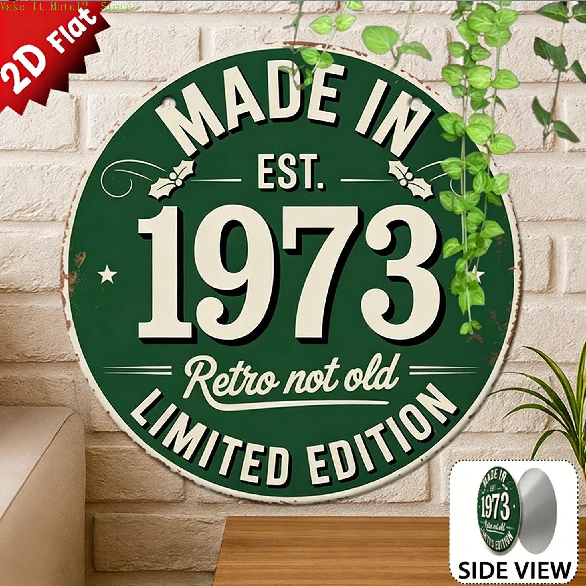 Made in 1976 Retro Not Old 2D  - Vintage Fashion Plates recension och pris