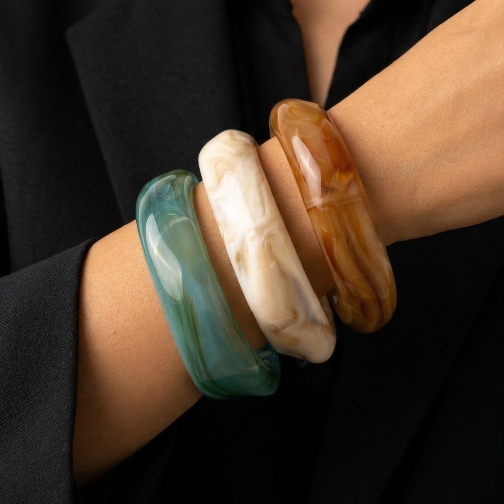 Wrist Jewelry Translucent Resi - Vintage Fashion Gen Z recension och pris