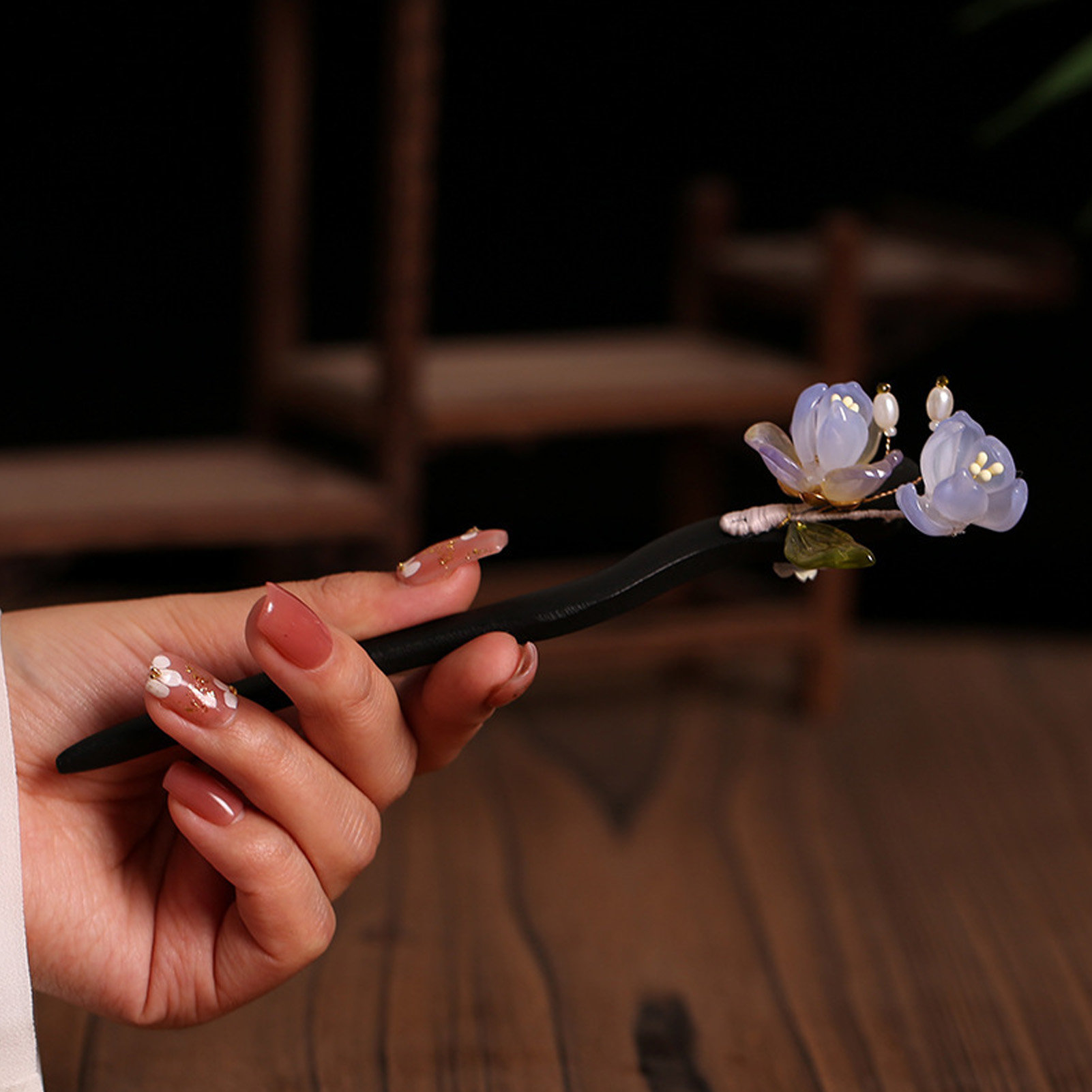 Vintage Wooden Flower Hairpin  - Vintage Fashion Ai recension och pris
