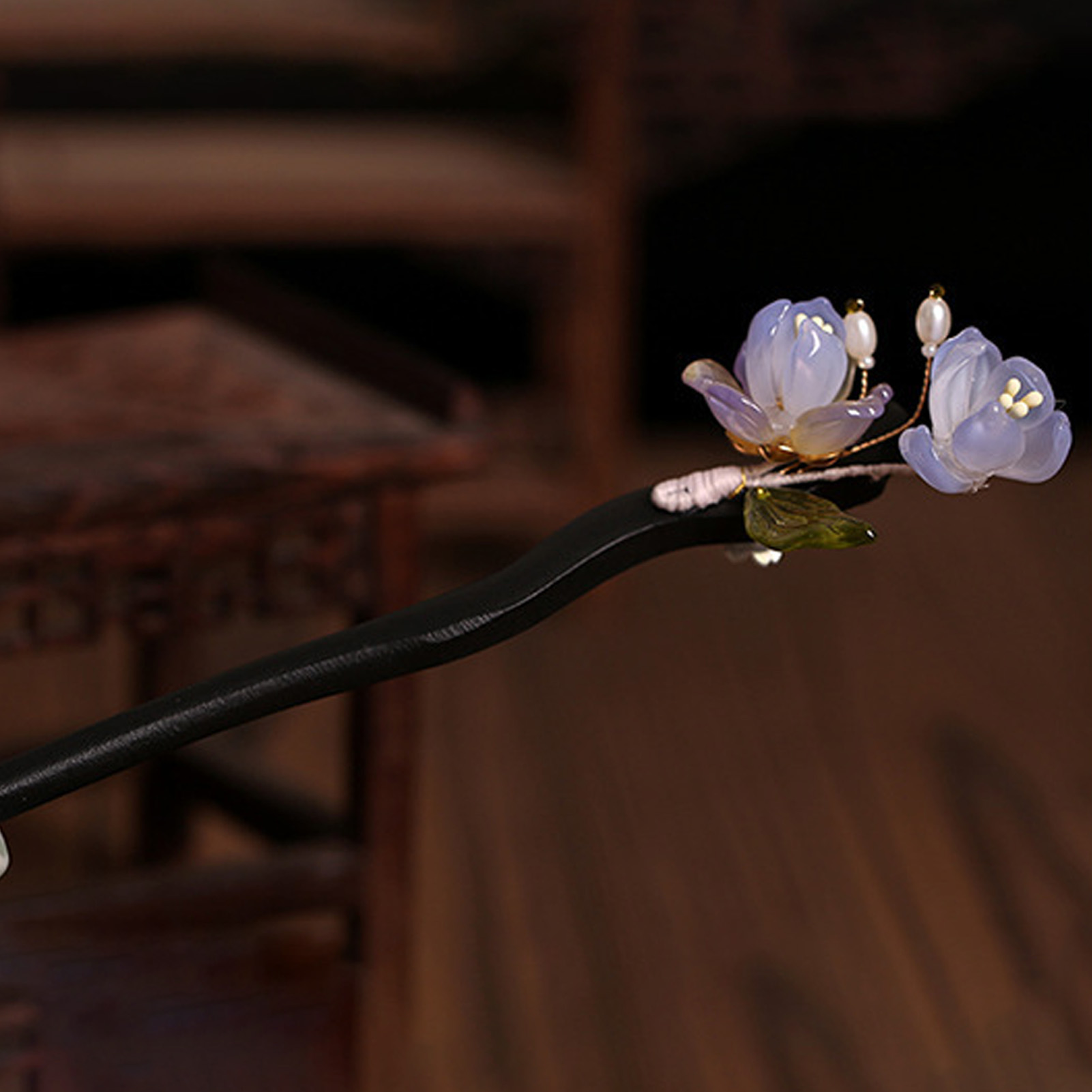 Vintage Wooden Flower Hairpin  - Vintage Fashion Ai recension och pris