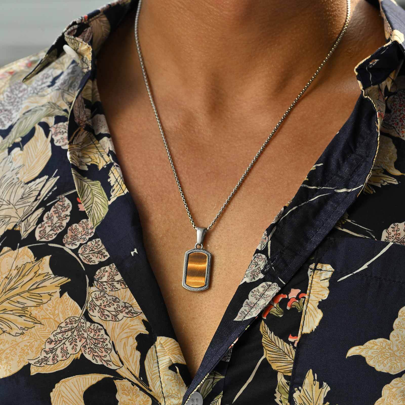 Vnox Stainless Steel Tiger Eye - Vintage Fashion Tags recension och pris