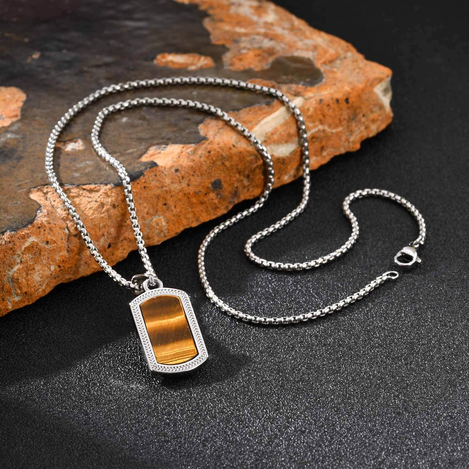 Vnox Stainless Steel Tiger Eye - Vintage Fashion Tags recension och pris